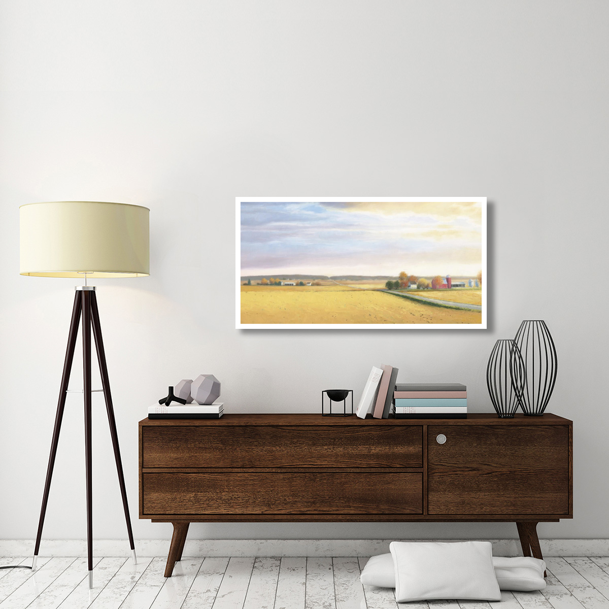 Heartland Landscape Farm -Paper Art-50&quotx26"