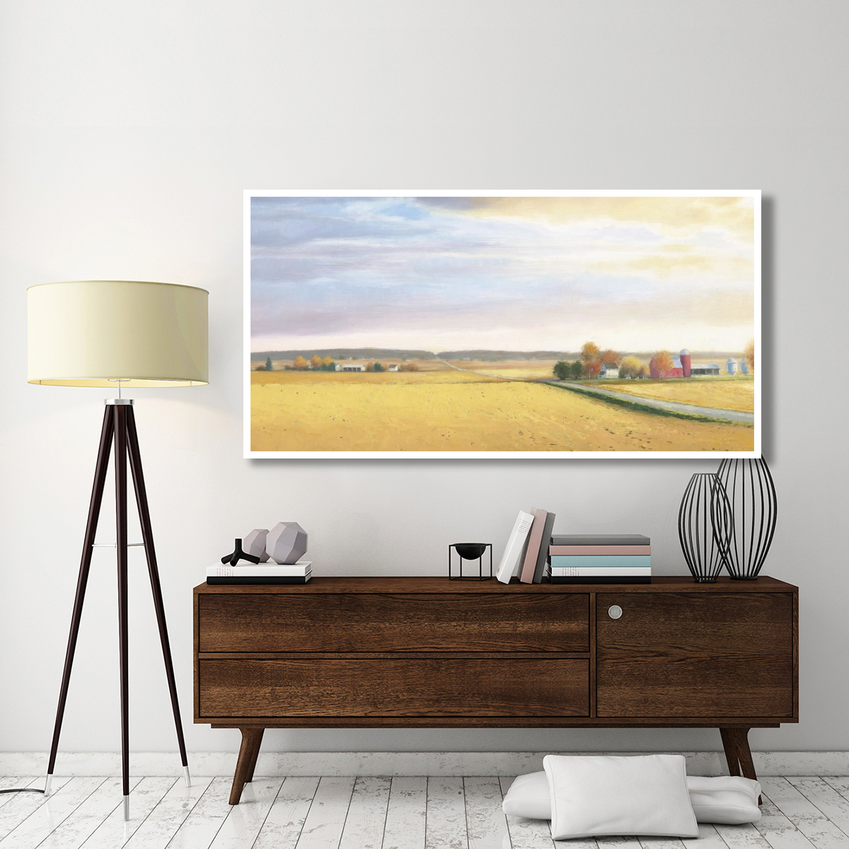 Heartland Landscape Farm -Paper Art-74&quotx38"