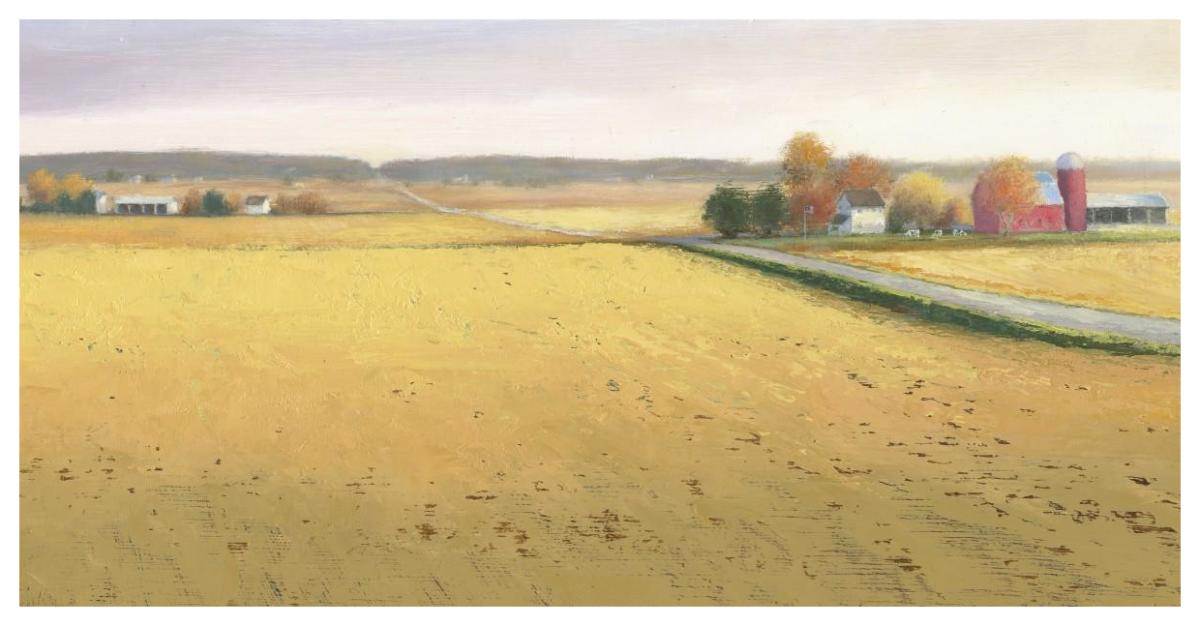 Heartland Landscape II -Paper Art-62"x32"