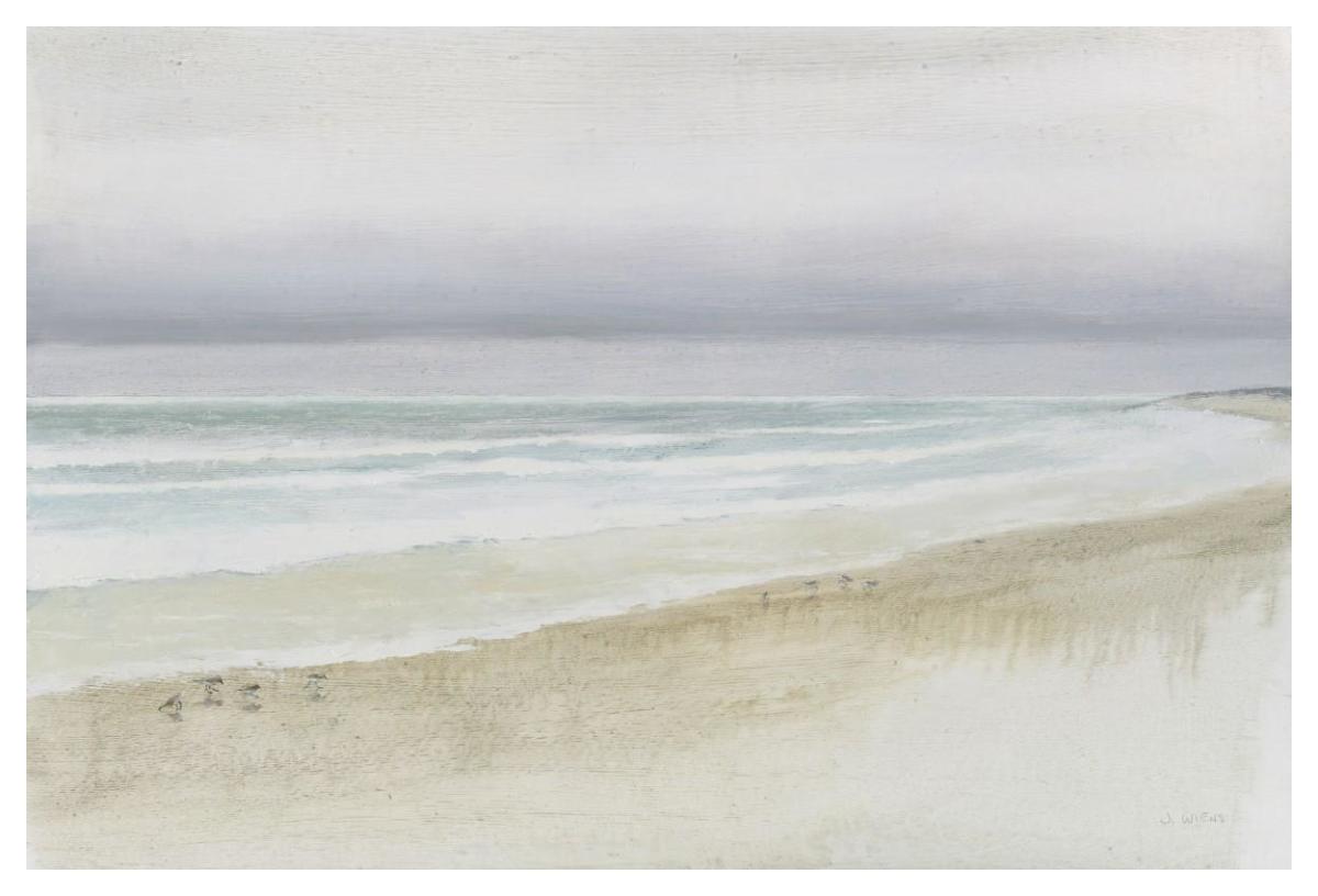 Serene Seaside -Paper Art-50"x34"