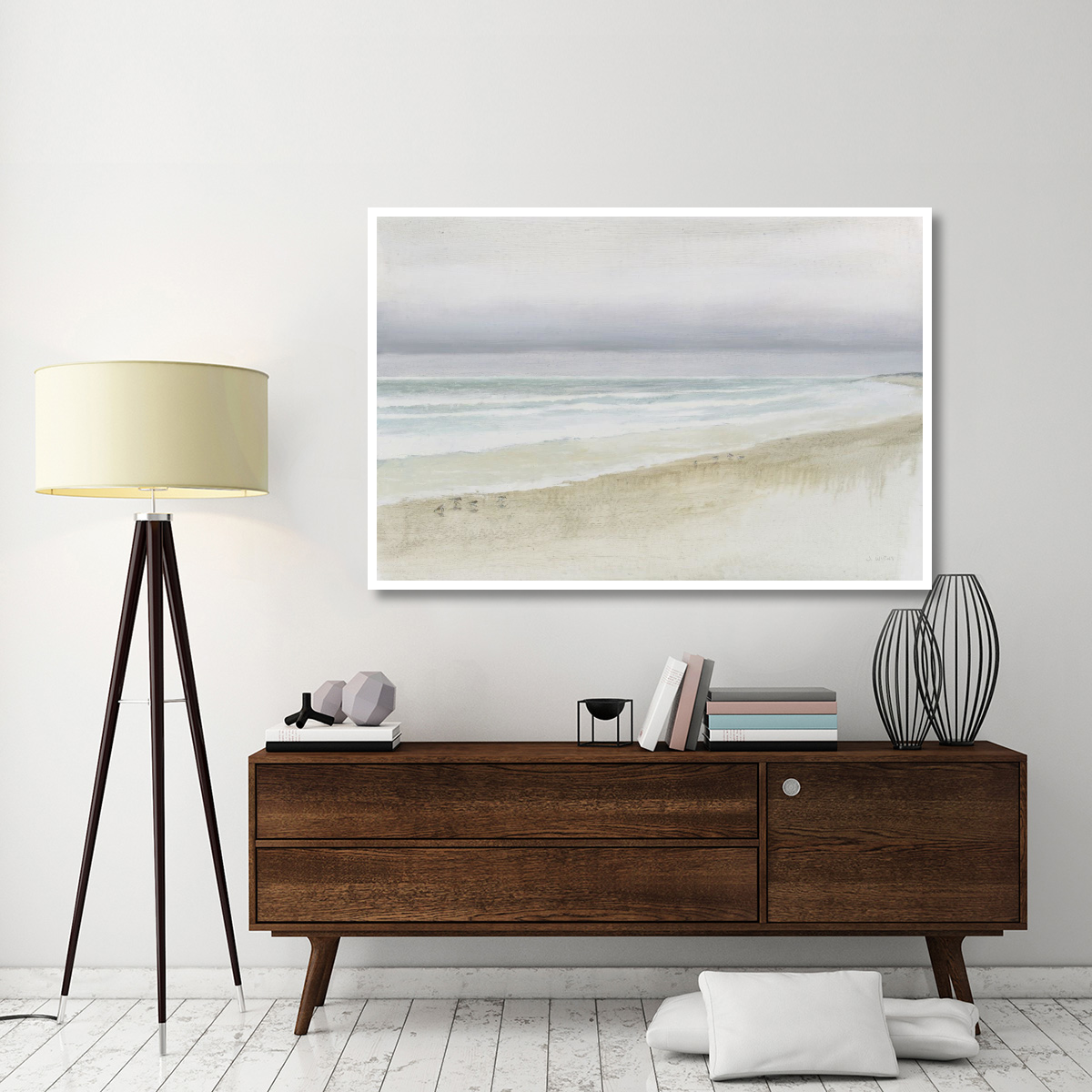 Serene Seaside -Paper Art-62&quotx42"