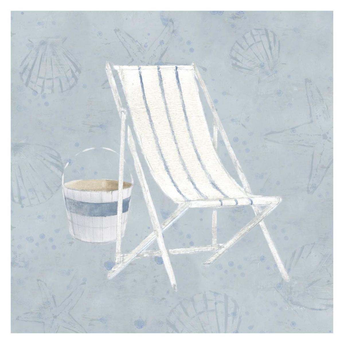 Serene Seaside III -Paper Art-32"x32"