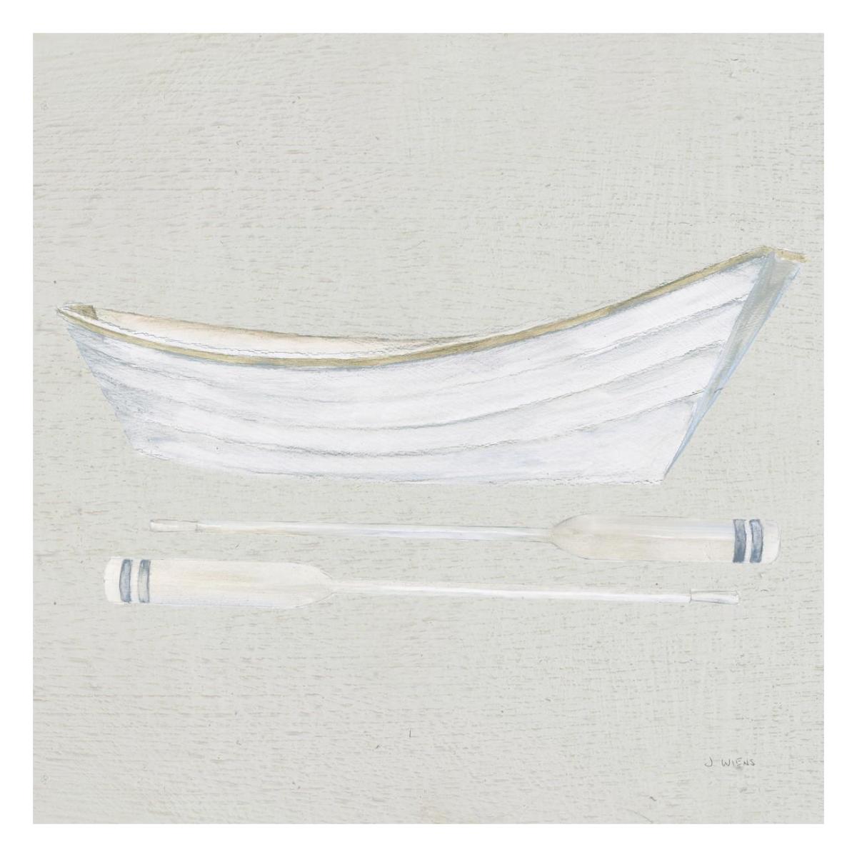 Serene Seaside I Tan -Paper Art-26"x26"
