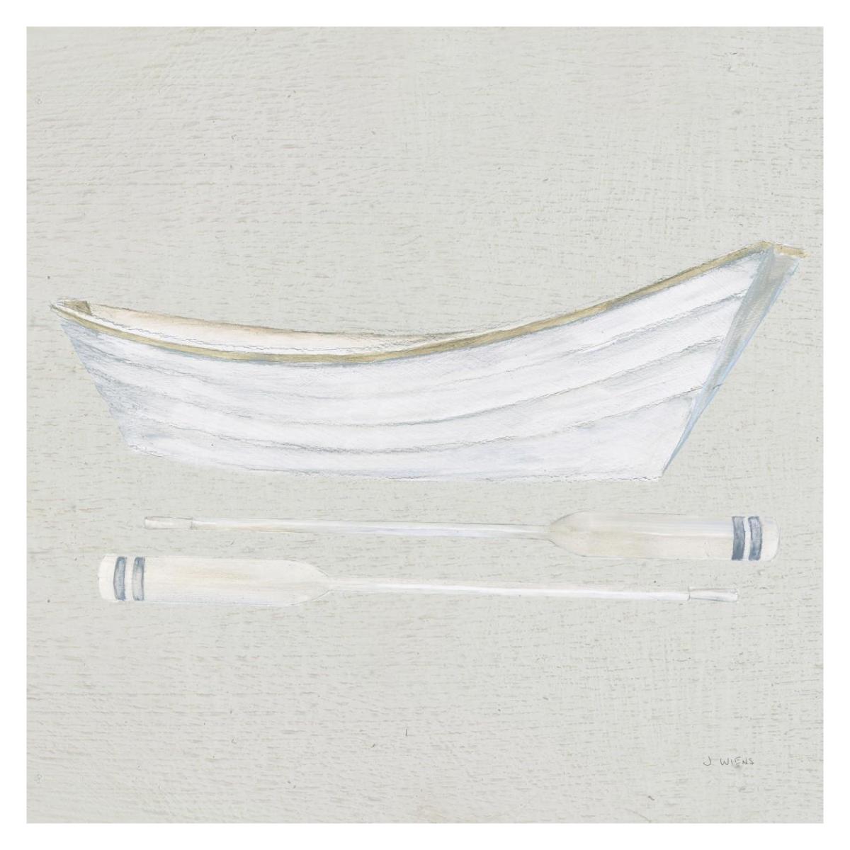 Serene Seaside I Tan -Paper Art-32"x32"