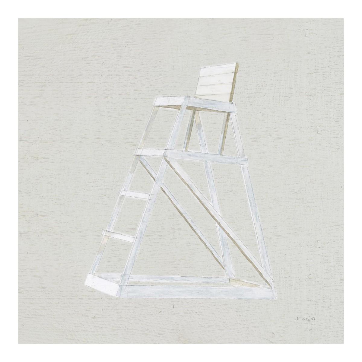 Serene Seaside II Tan -Paper Art-20"x20"