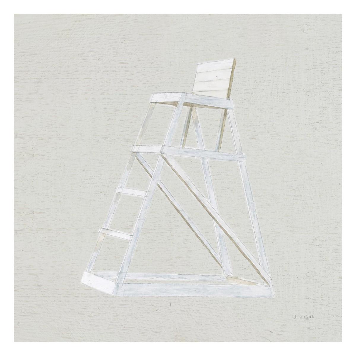 Serene Seaside II Tan -Paper Art-26"x26"