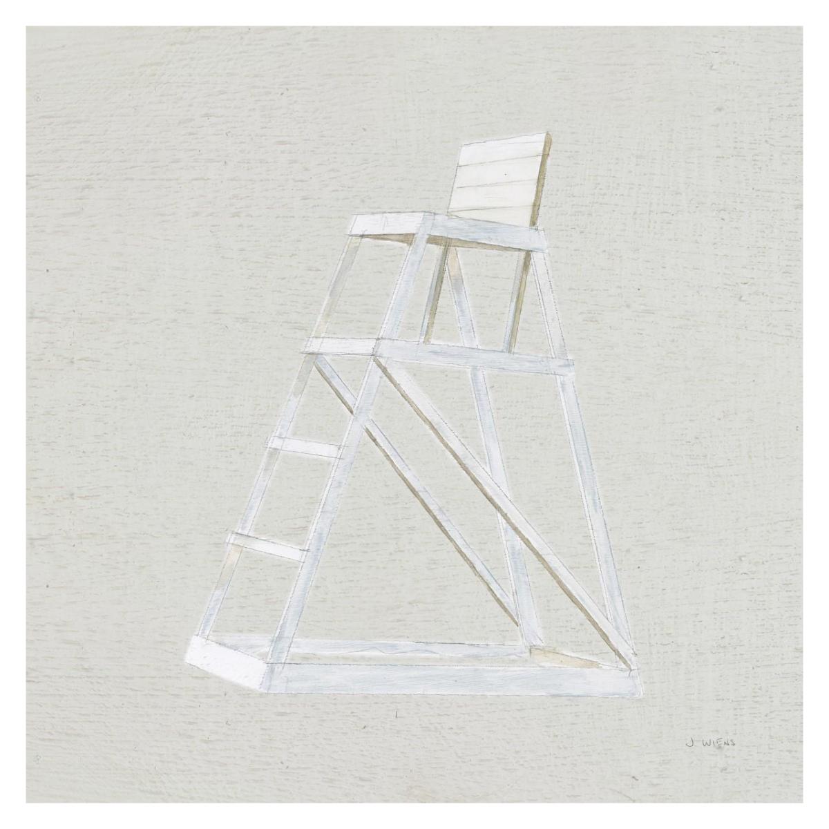 Serene Seaside II Tan -Paper Art-32"x32"