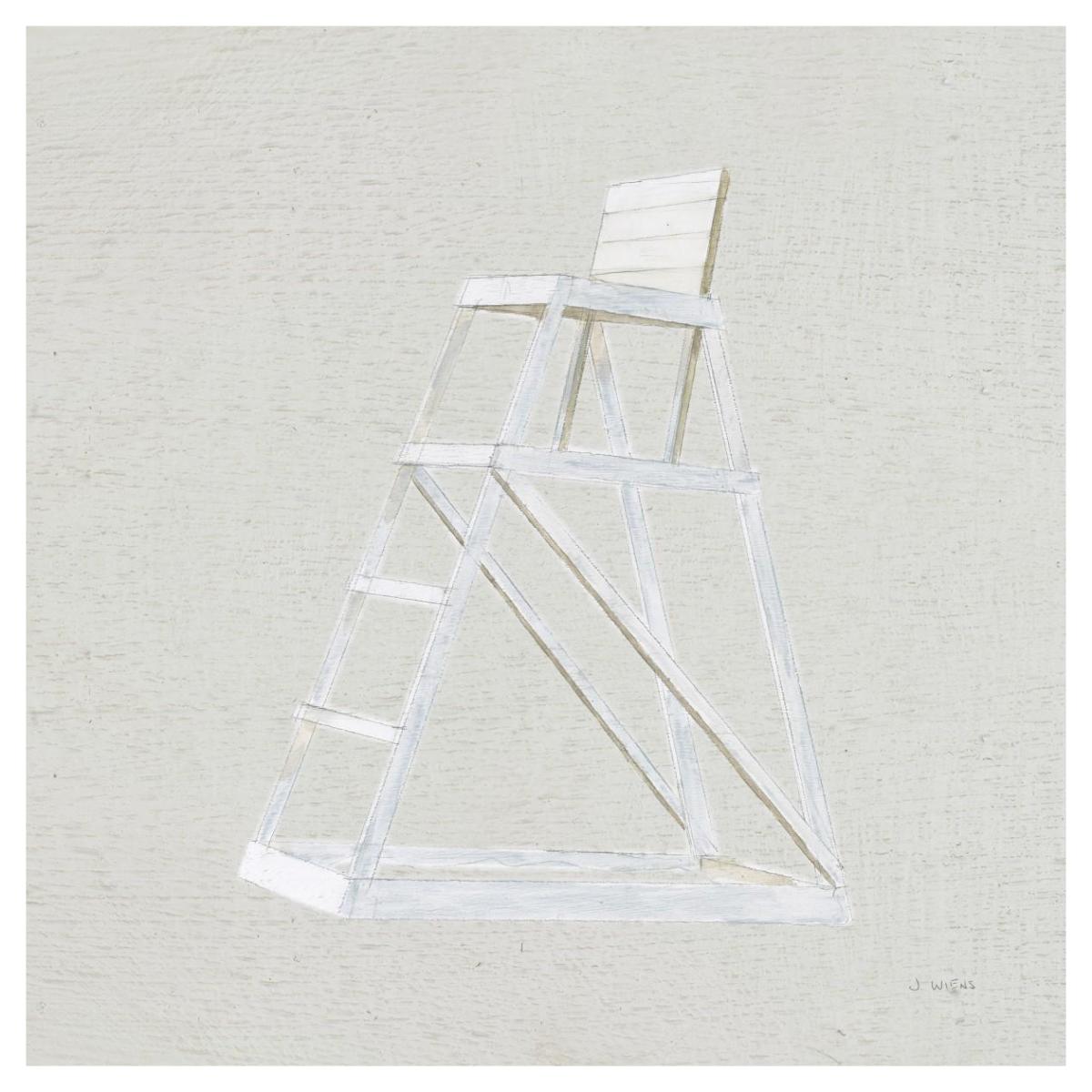 Serene Seaside II Tan -Paper Art-42"x42"