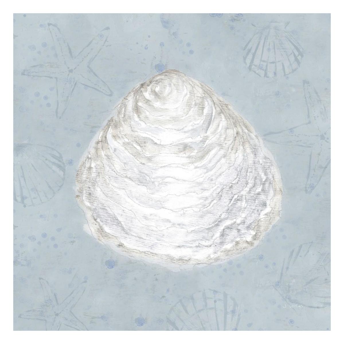 Serene Shells I -Paper Art-26"x26"