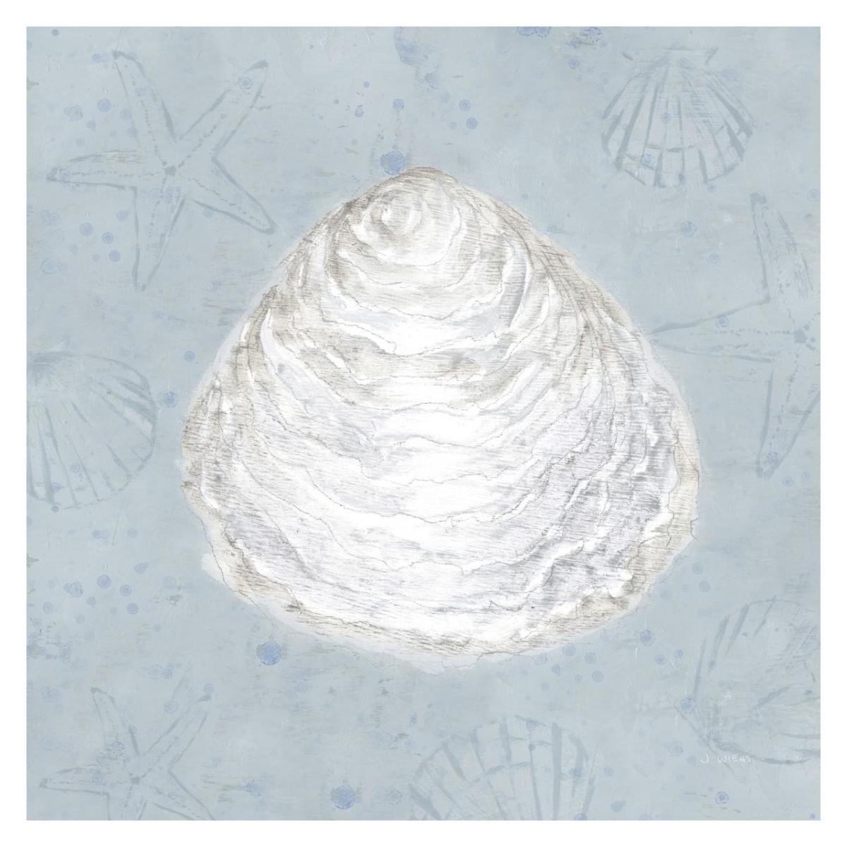 Serene Shells I -Paper Art-32"x32"