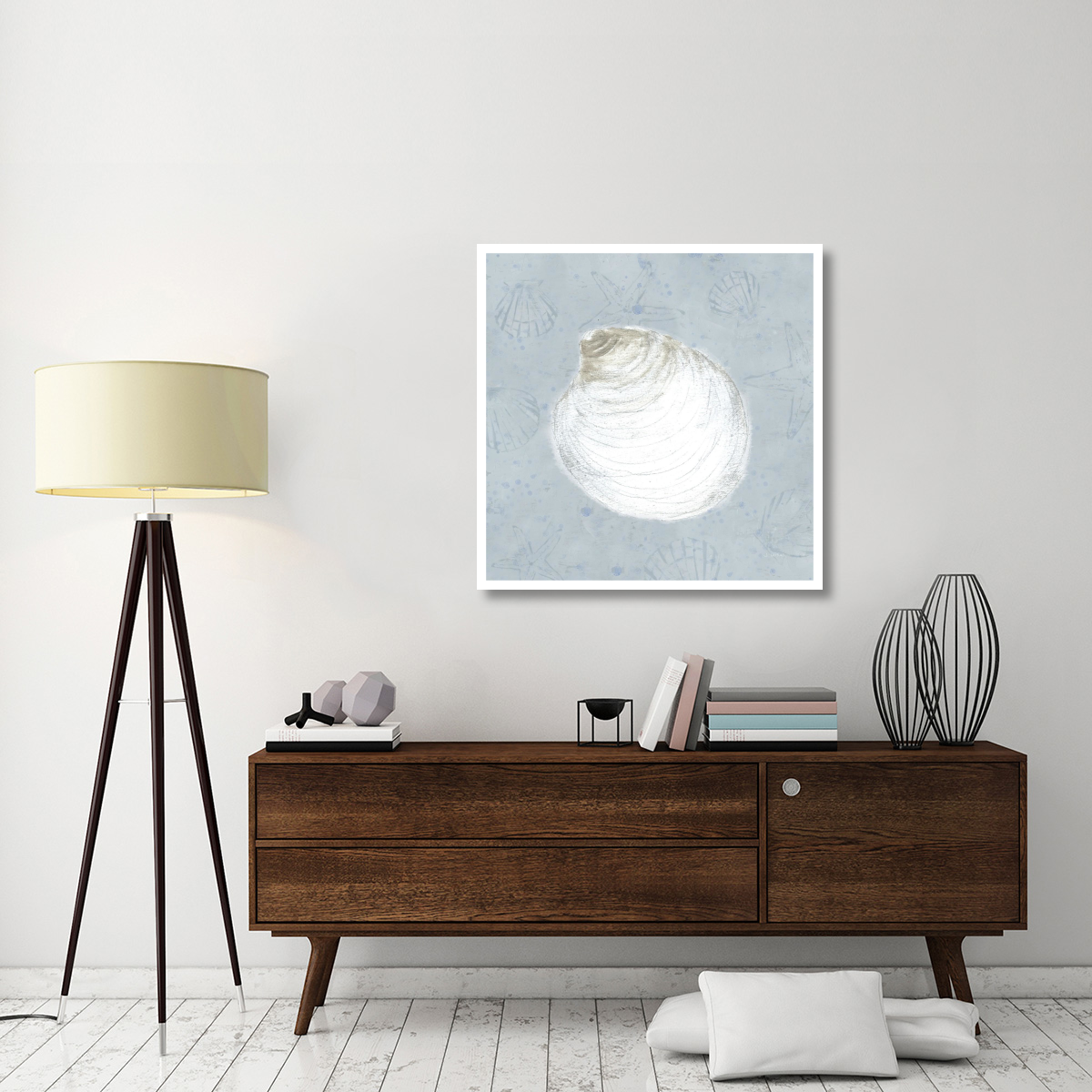 Serene Shells II -Paper Art-38&quotx38"