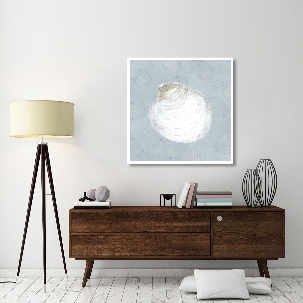 Serene Shells II -Paper Art-42&quotx42"