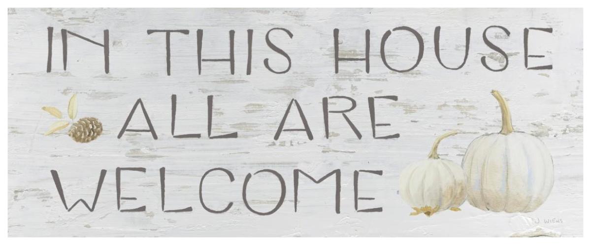 Beautiful Bounty Sign I -Paper Art-77"x32"