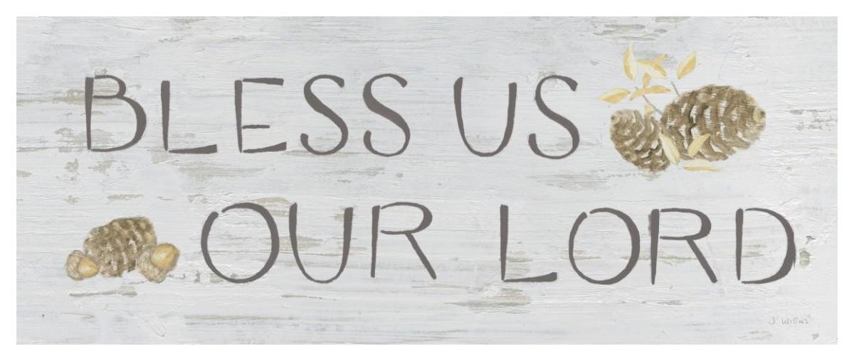 Beautiful Bounty Sign II -Paper Art-52"x22"