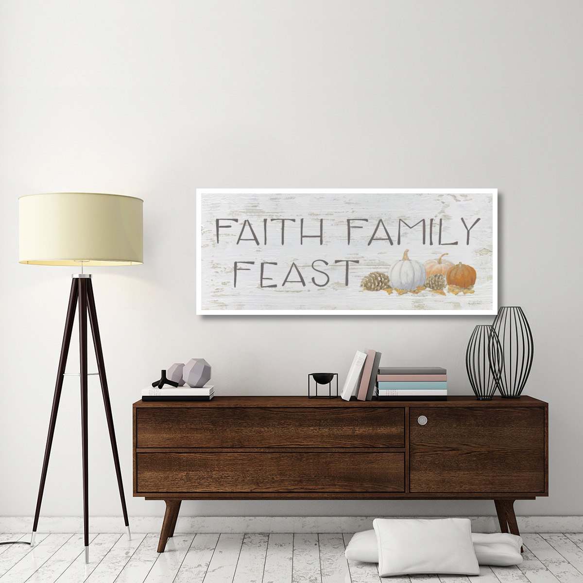 Beautiful Bounty Sign III -Paper Art-62&quotx26"