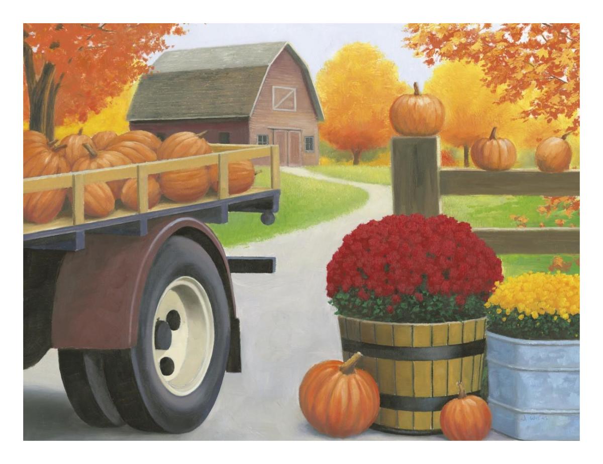 Autumn Affinity I -Paper Art-26"x20"