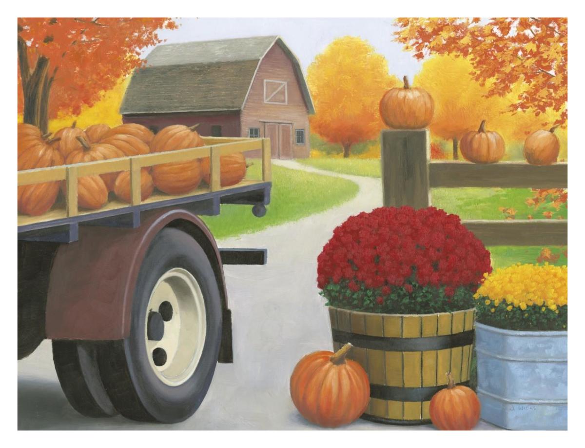 Autumn Affinity I -Paper Art-34"x26"