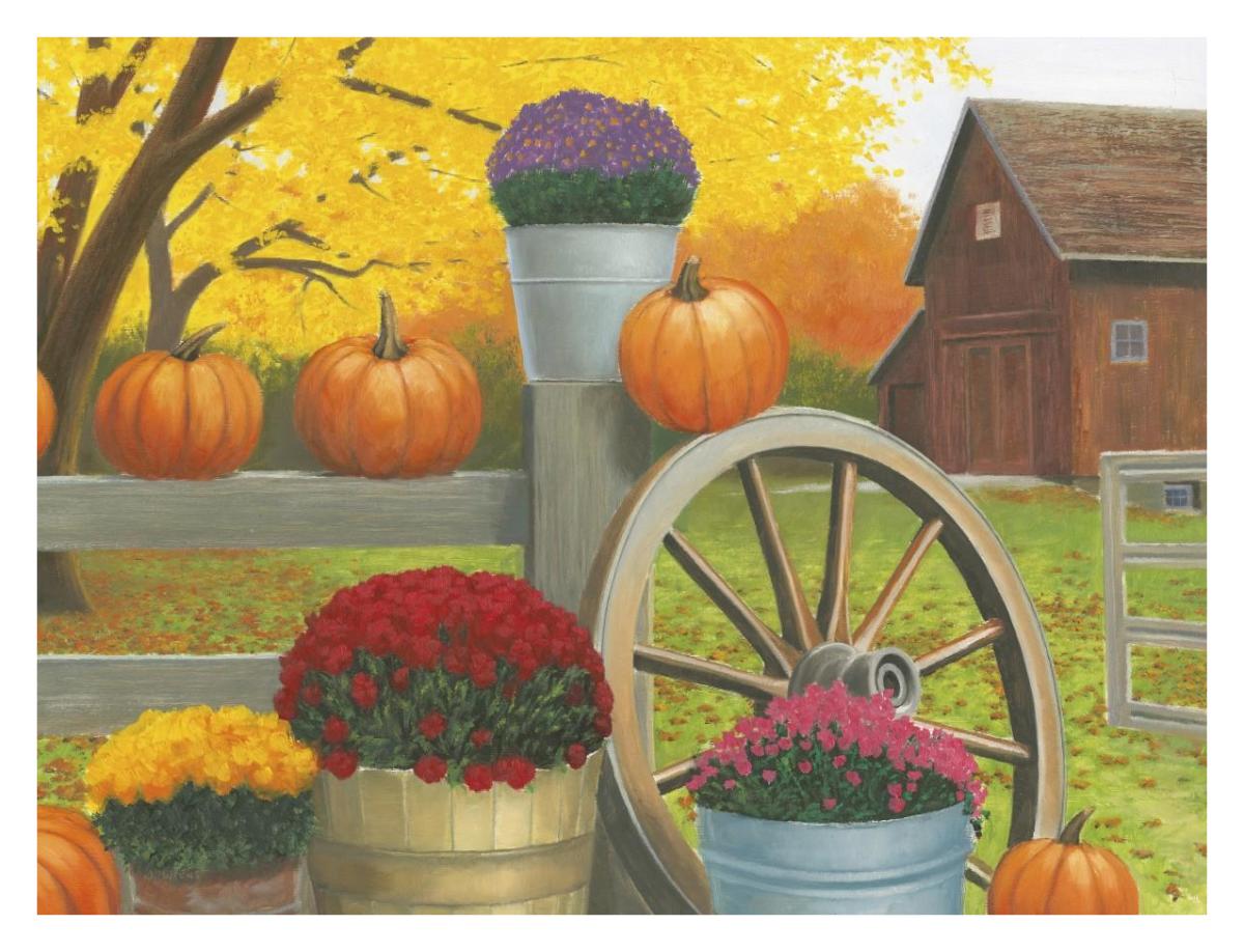 Autumn Affinity II -Paper Art-34"x26"