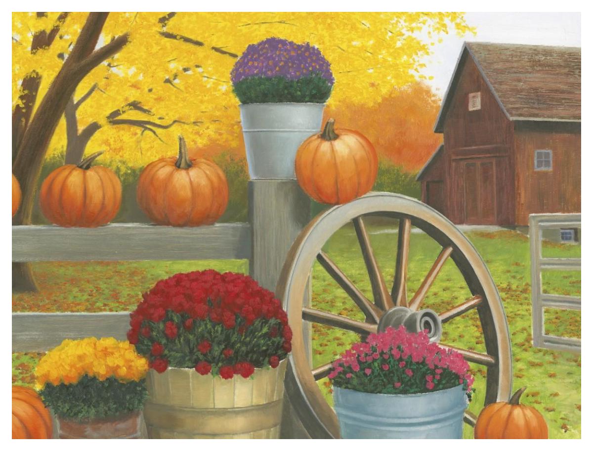 Autumn Affinity II -Paper Art-50"x38"
