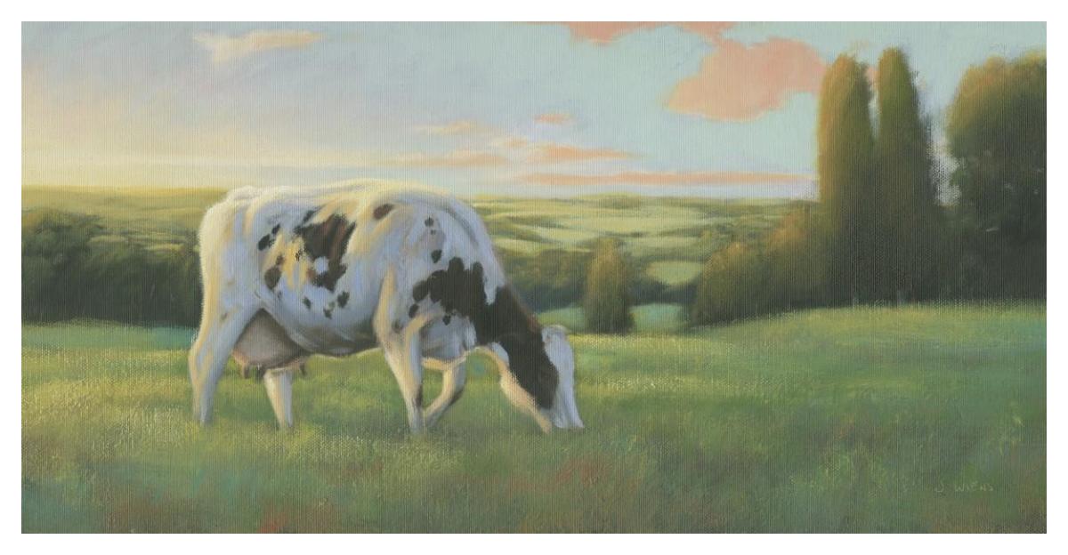 Farm Life I -Paper Art-50"x26"