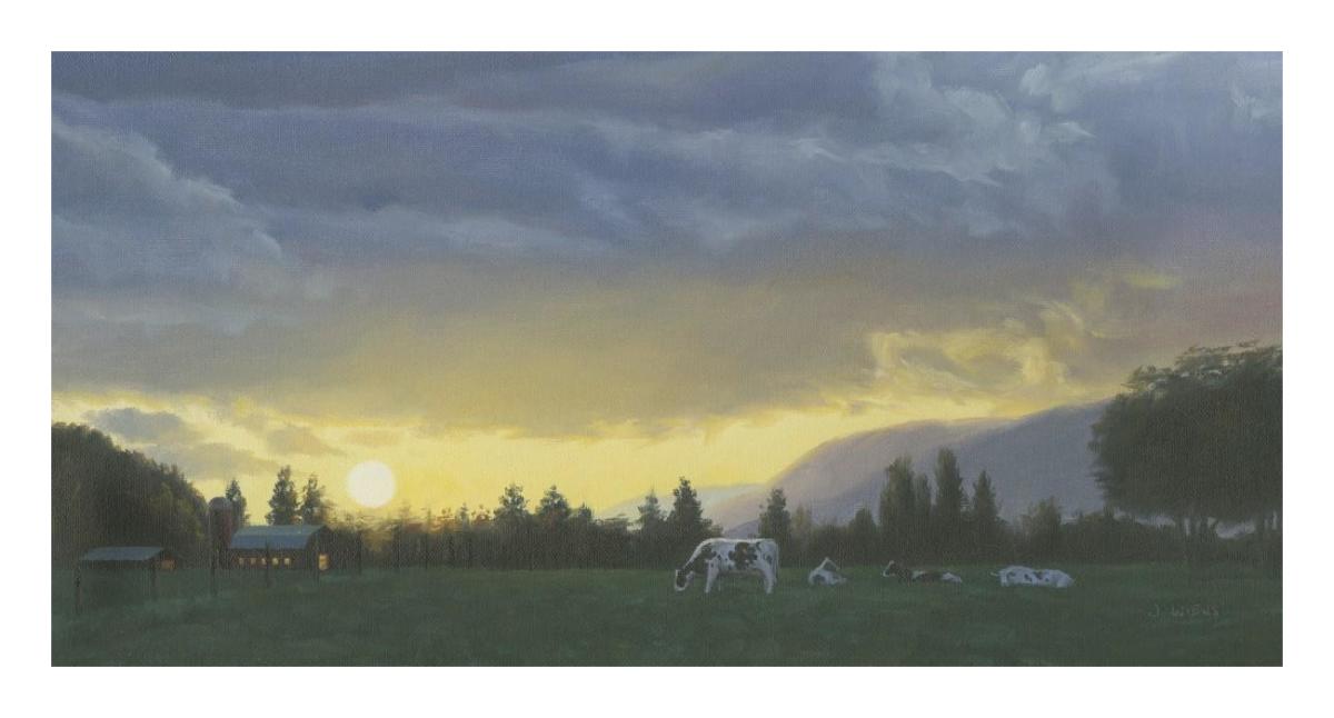Farm Life II -Paper Art-26"x14"