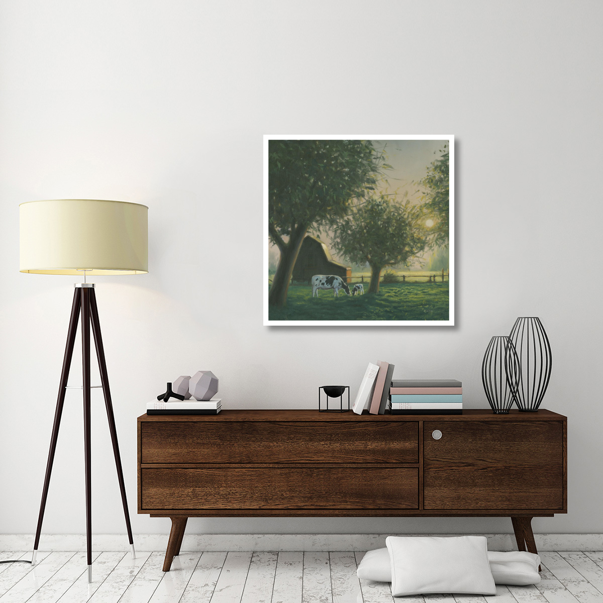 Farm Life IV -Paper Art-38&quotx38"