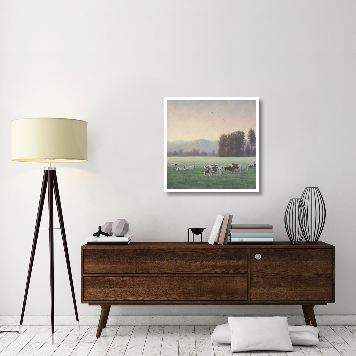 Farm Life V -Paper Art-32&quotx32"