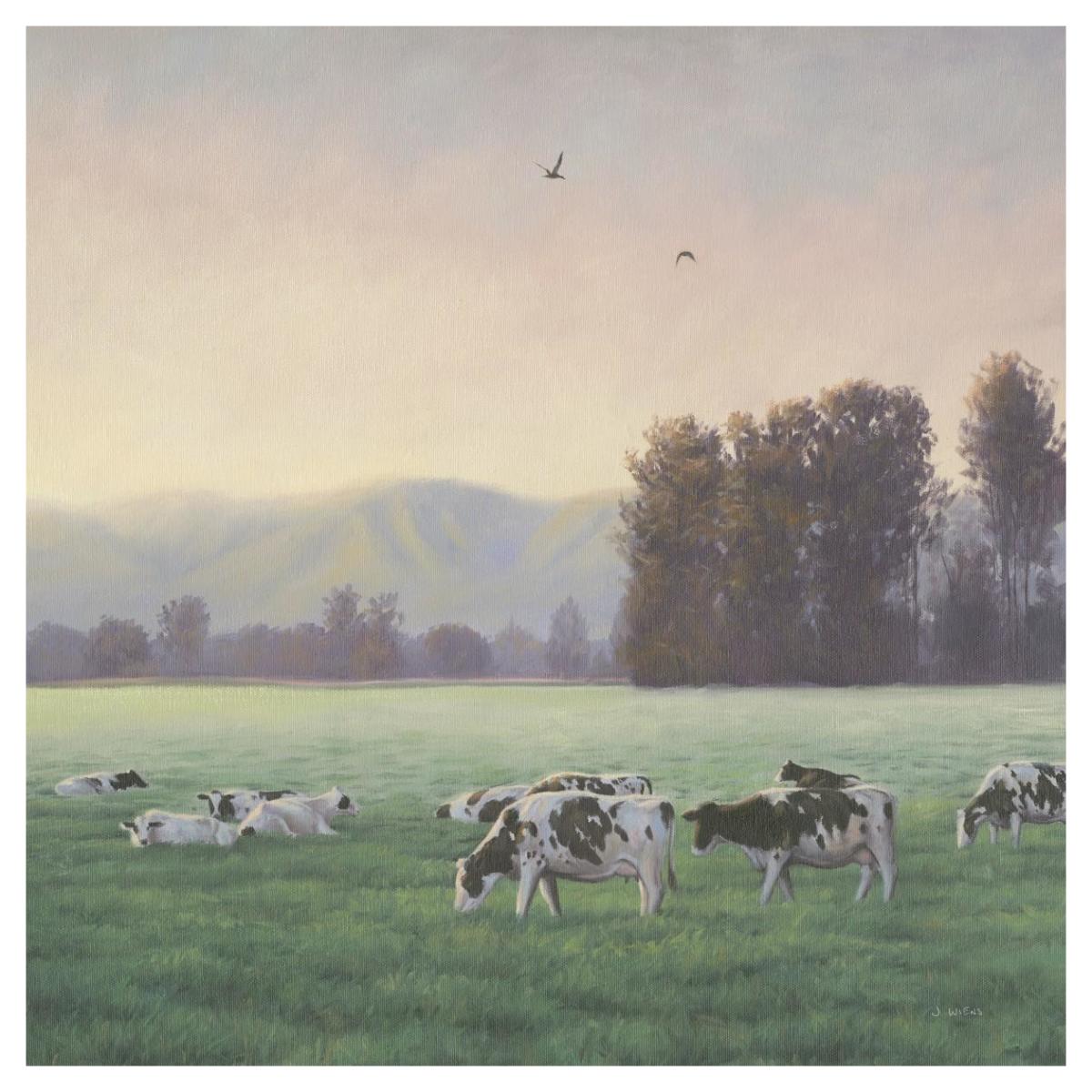 Farm Life V -Paper Art-42"x42"