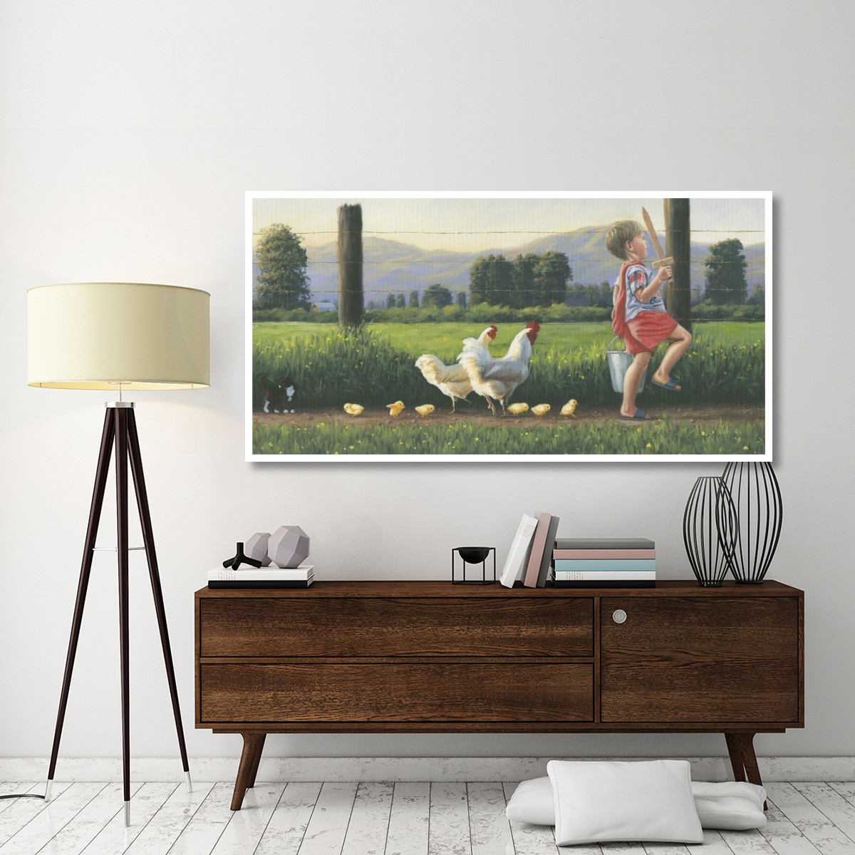 Fearless Leader -Paper Art-74&quotx38"