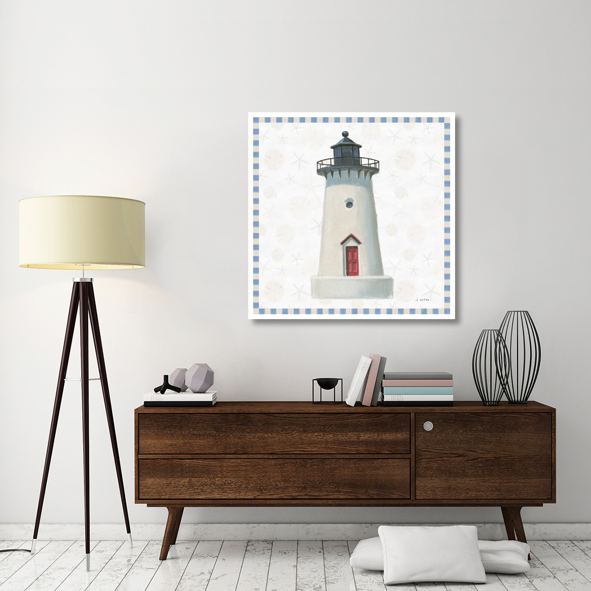 Beach Days VI -Paper Art-42&quotx42"
