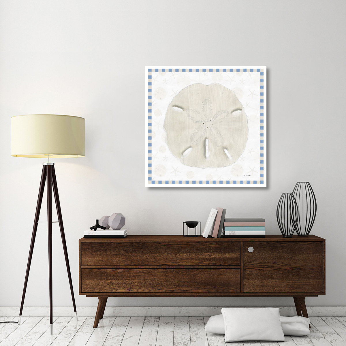 Beach Days VII -Paper Art-42&quotx42"