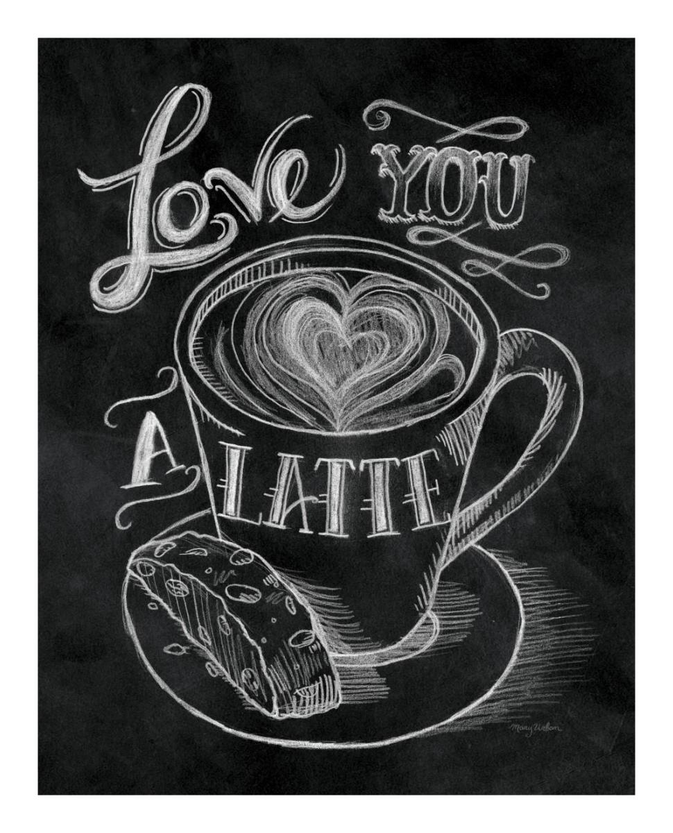 Love You a Latte -Paper Art-18"x22"
