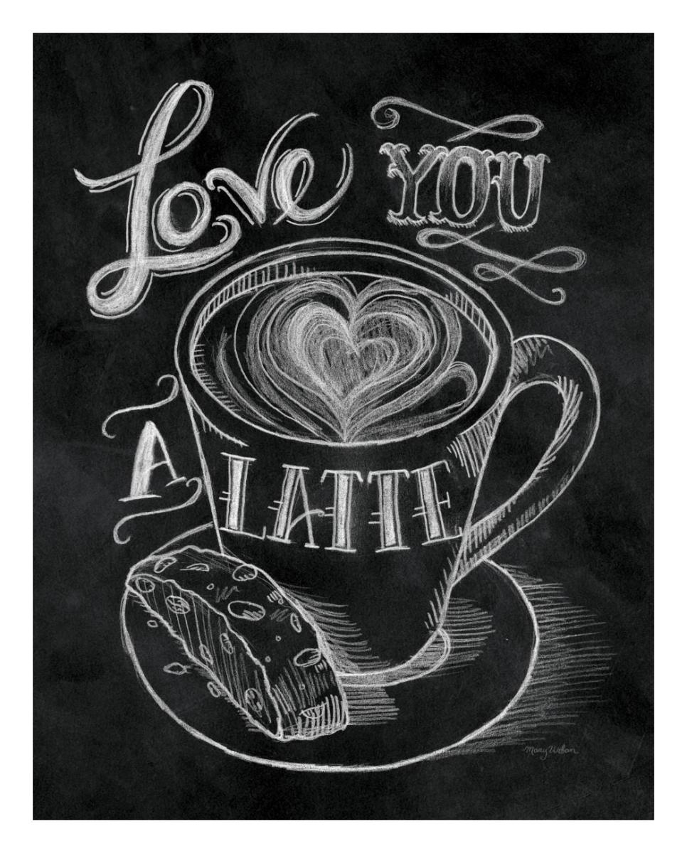 Love You a Latte -Paper Art-22"x26"