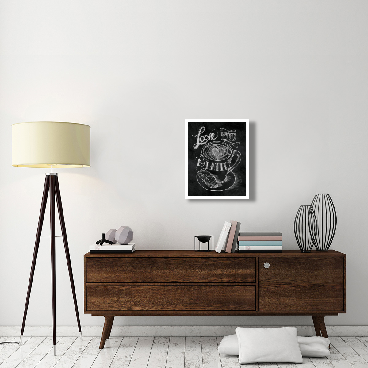 Love You a Latte -Paper Art-22&quotx26"