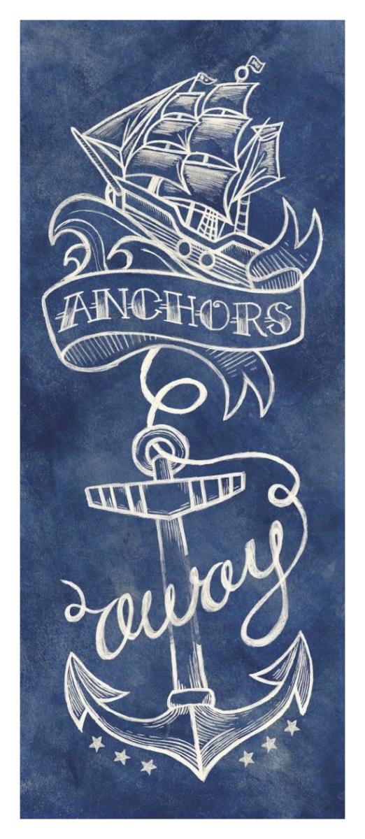 Anchors Away -Paper Art-18"x42"