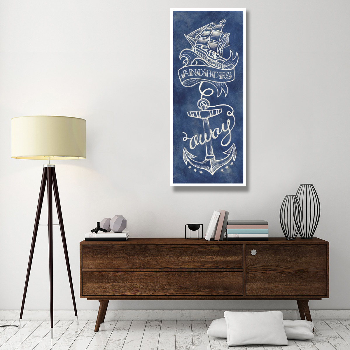 Anchors Away -Paper Art-26&quotx62"