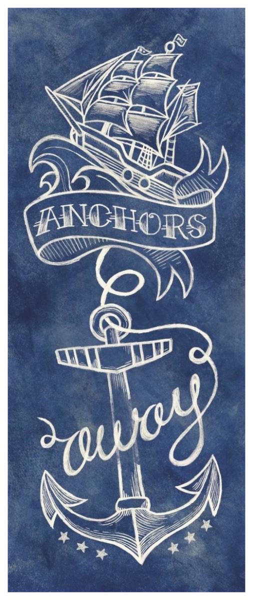 Anchors Away -Paper Art-32"x77"