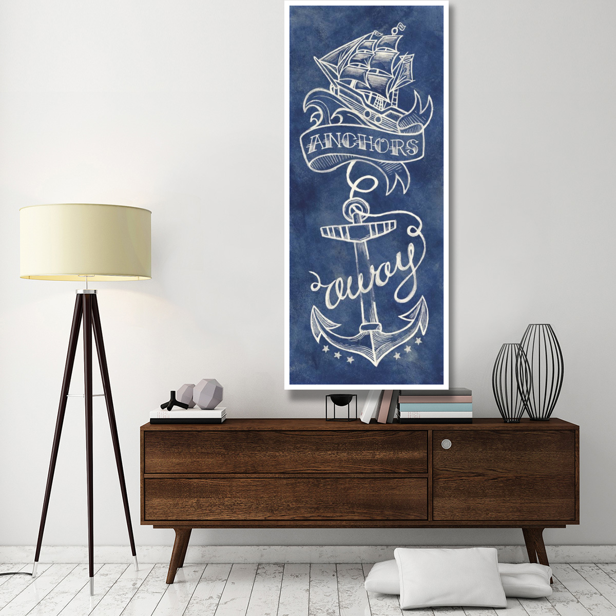 Anchors Away -Paper Art-32&quotx77"
