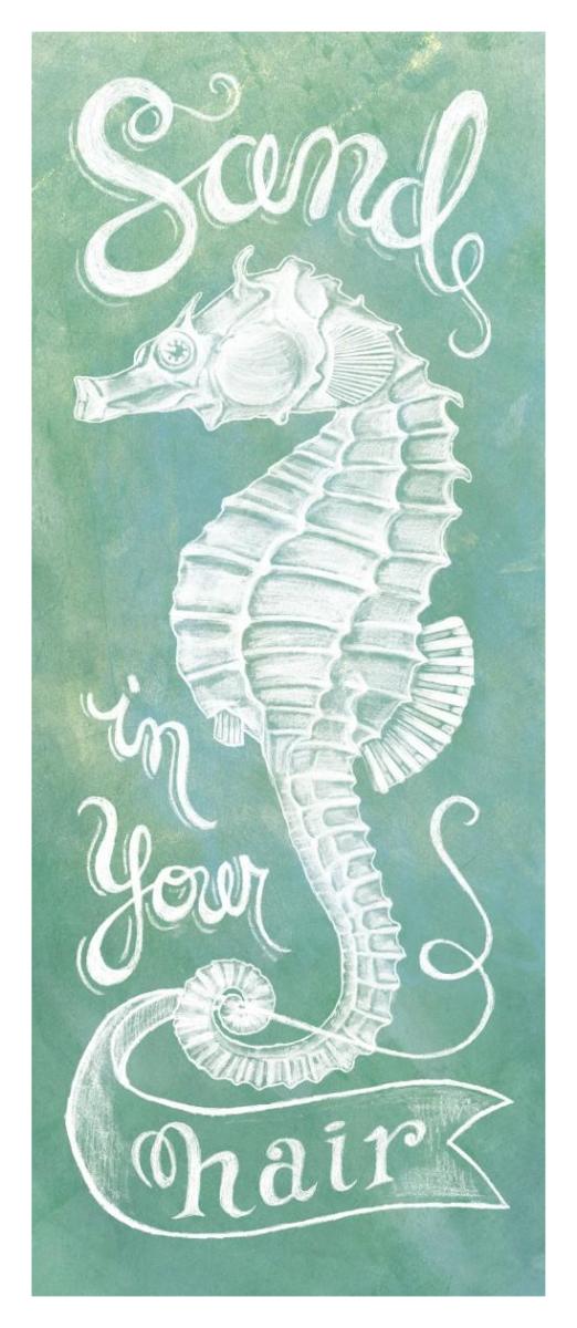 Sea Horse -Paper Art-18"x42"