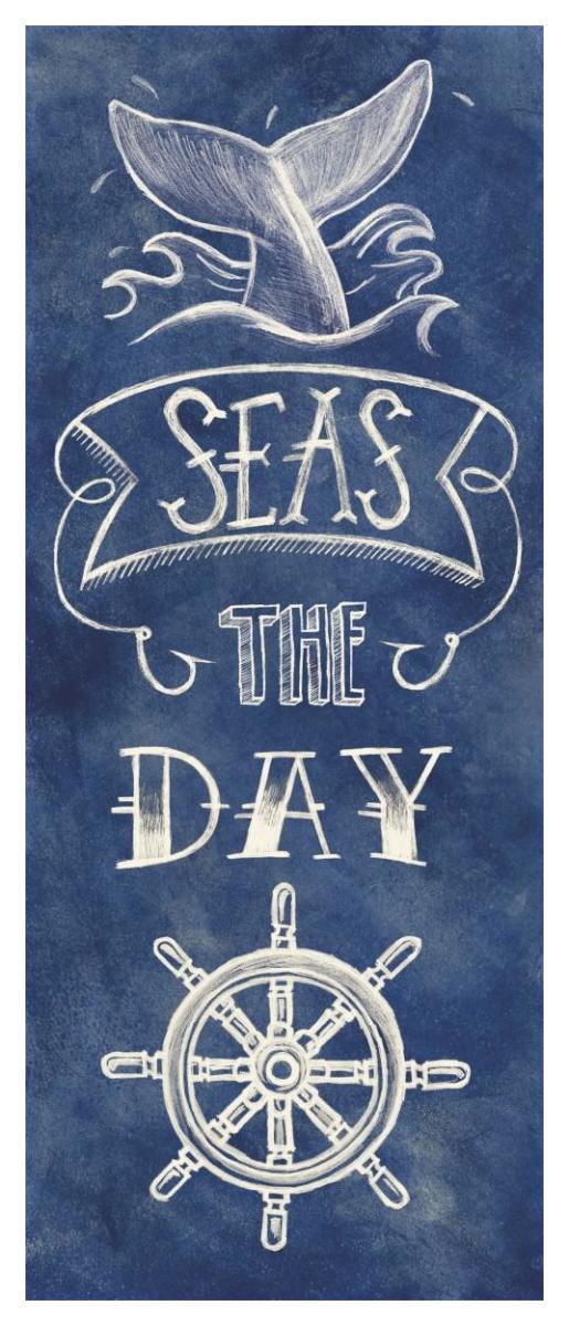 Seas the Day -Paper Art-22"x52"