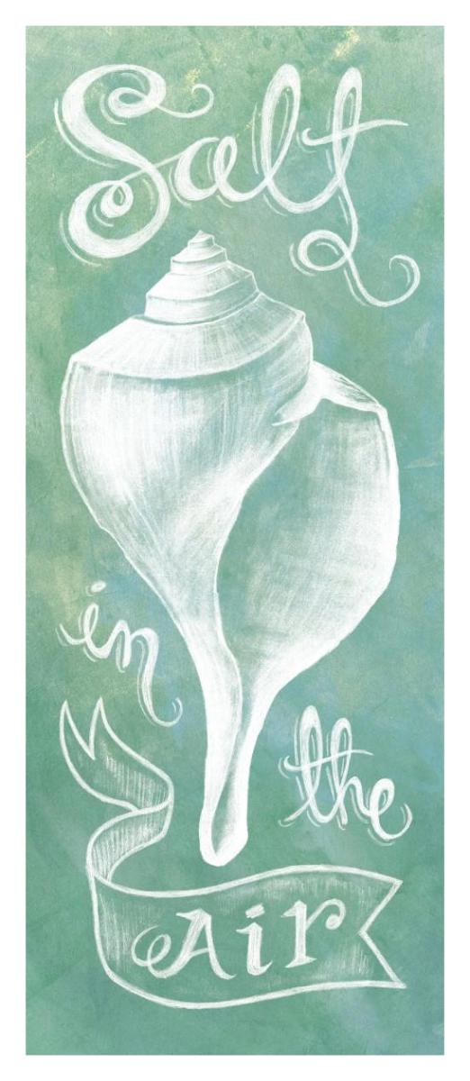 Seashell -Paper Art-18"x42"