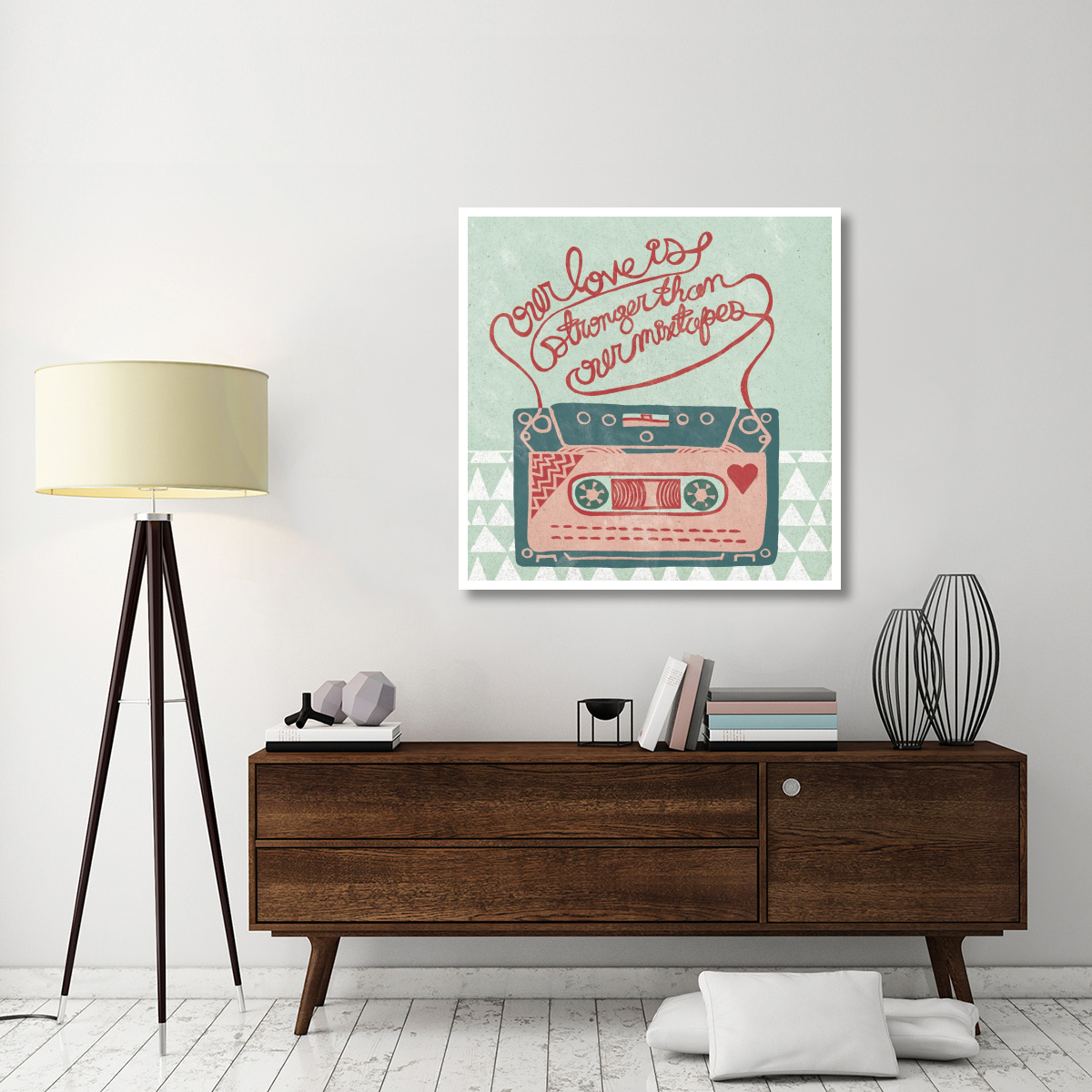 Retro Cassette -Paper Art-42&quotx42"