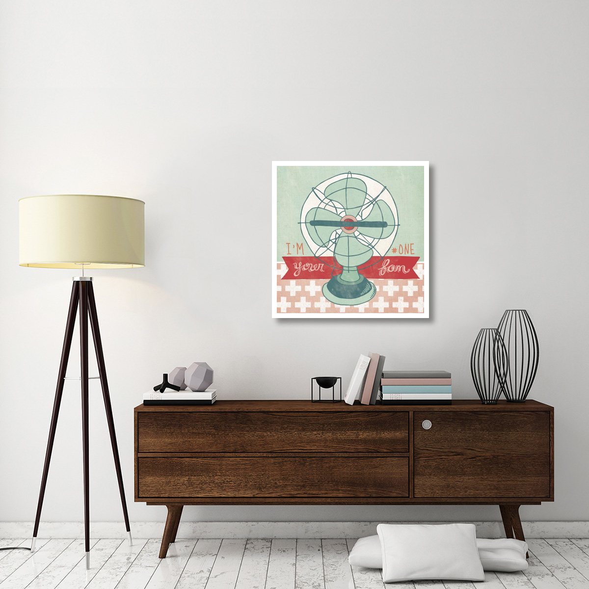 Retro Fan -Paper Art-32&quotx32"