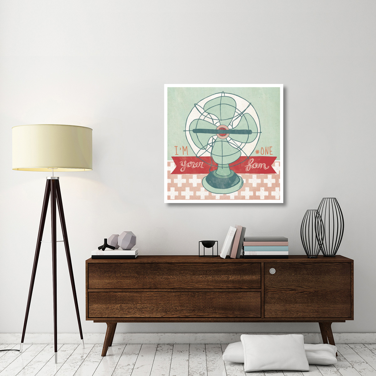 Retro Fan -Paper Art-38&quotx38"