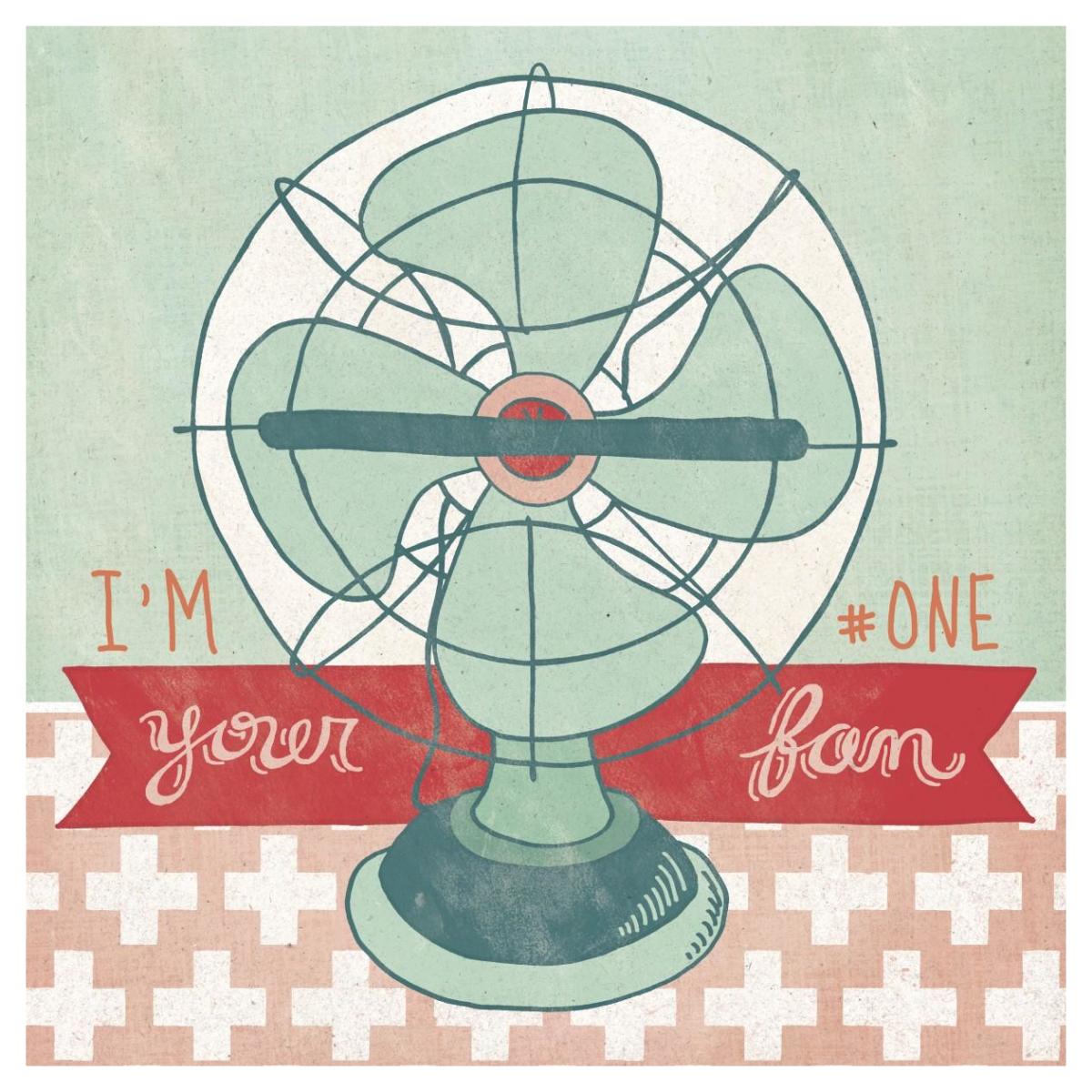 Retro Fan -Paper Art-42"x42"