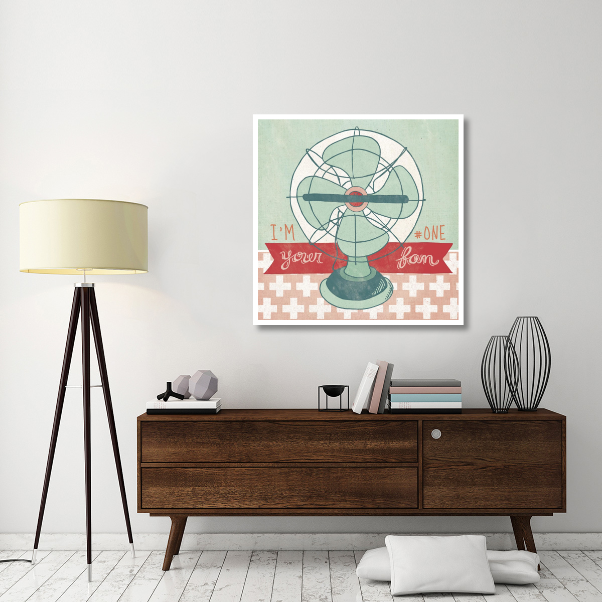 Retro Fan -Paper Art-42&quotx42"