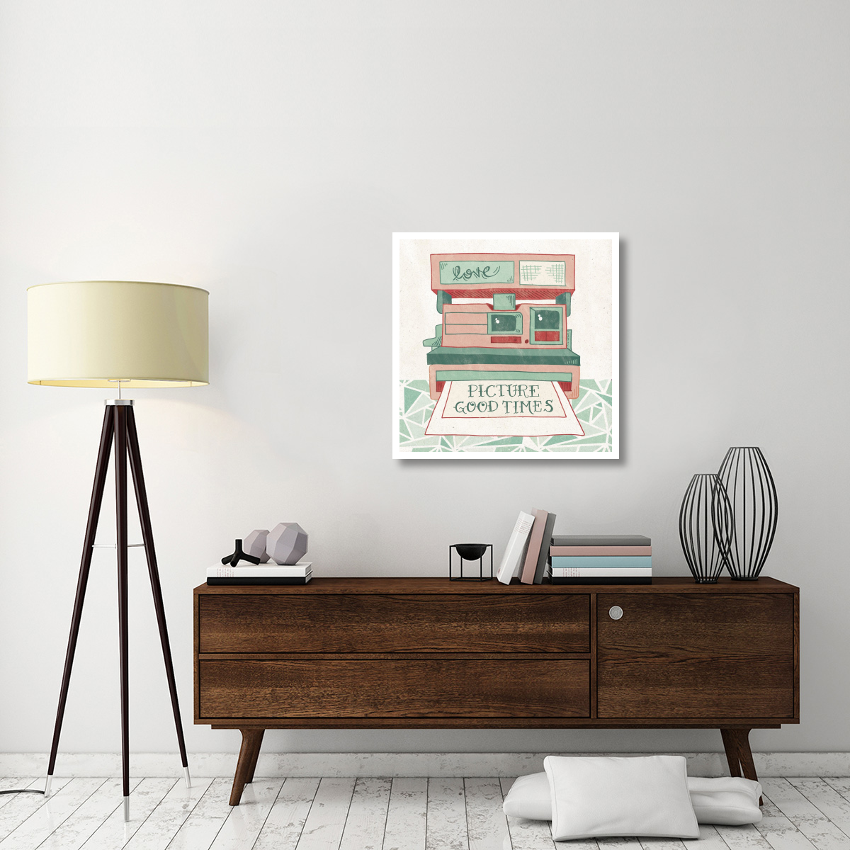 Retro Polaroid -Paper Art-32&quotx32"
