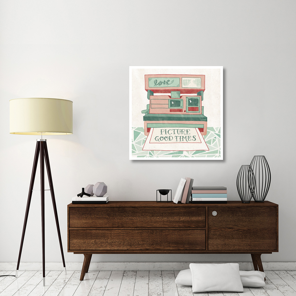 Retro Polaroid -Paper Art-38&quotx38"