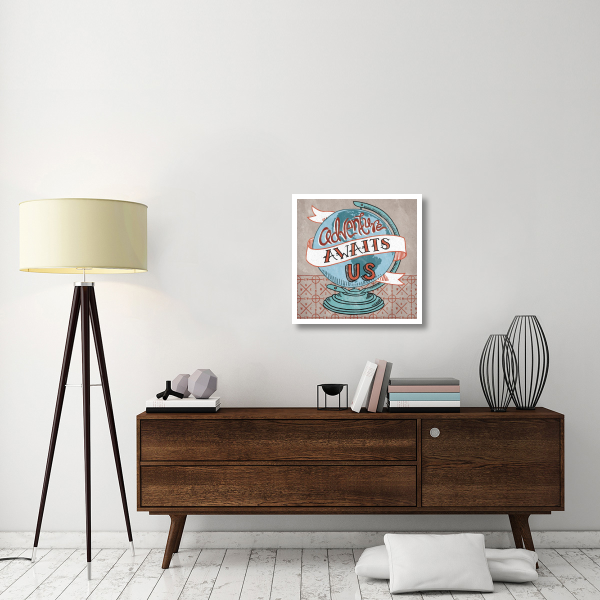 Adventure Love Globe -Paper Art-26&quotx26"