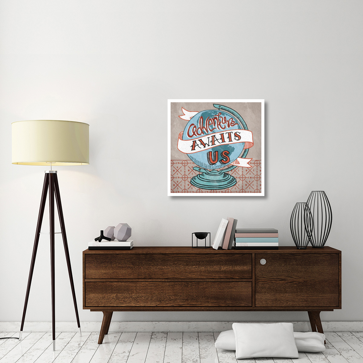 Adventure Love Globe -Paper Art-32&quotx32"